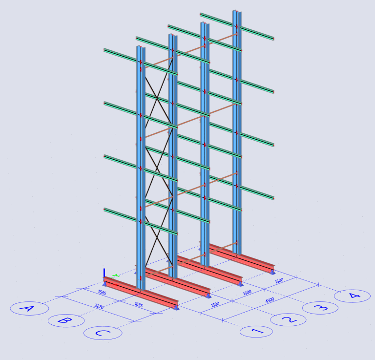 Statik Kragarmregal Statik für ein verschiebbares Kragarmregal aus Stahl